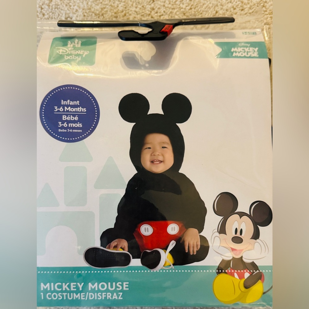 NWT Disney Infant MICKEY MOUSE Costume 3-6 months